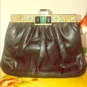 Authentic vintage Judith Leiber snake handbag.